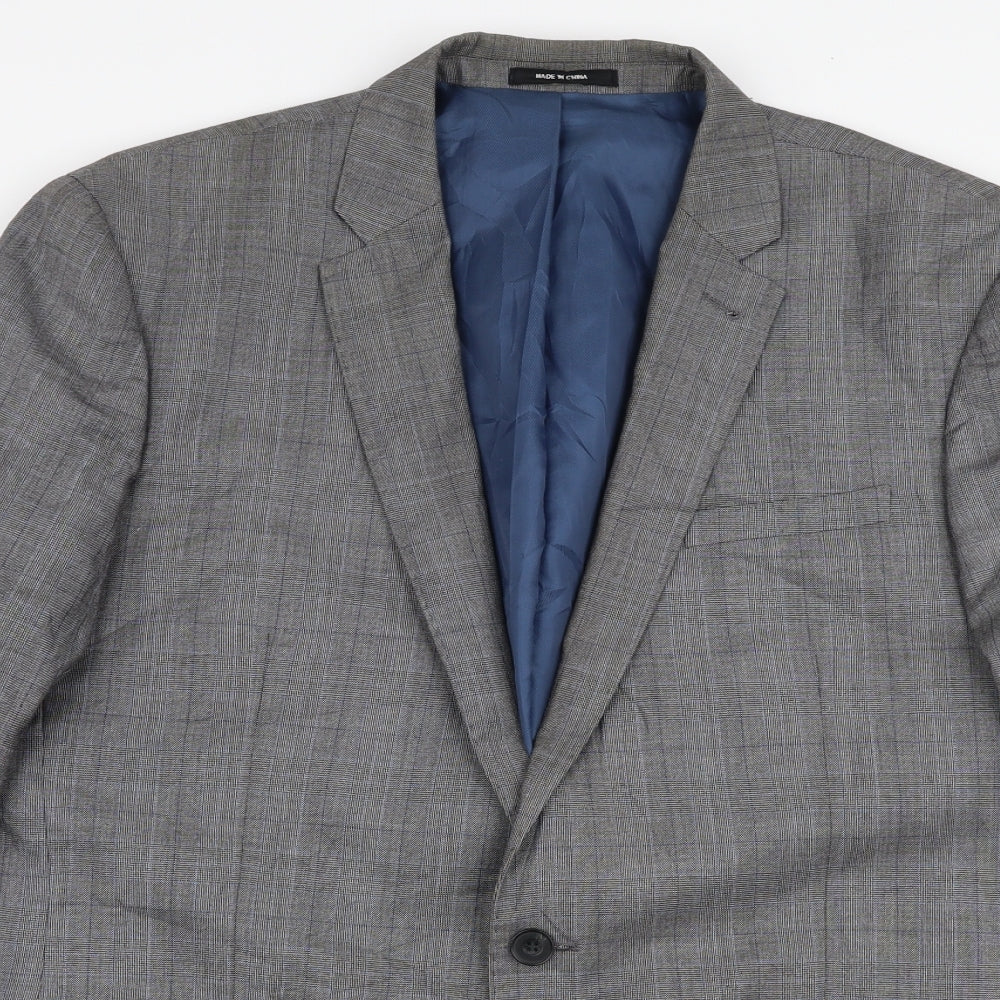 Cedar Wood State Mens Grey  Polyester Jacket Suit Jacket Size 42