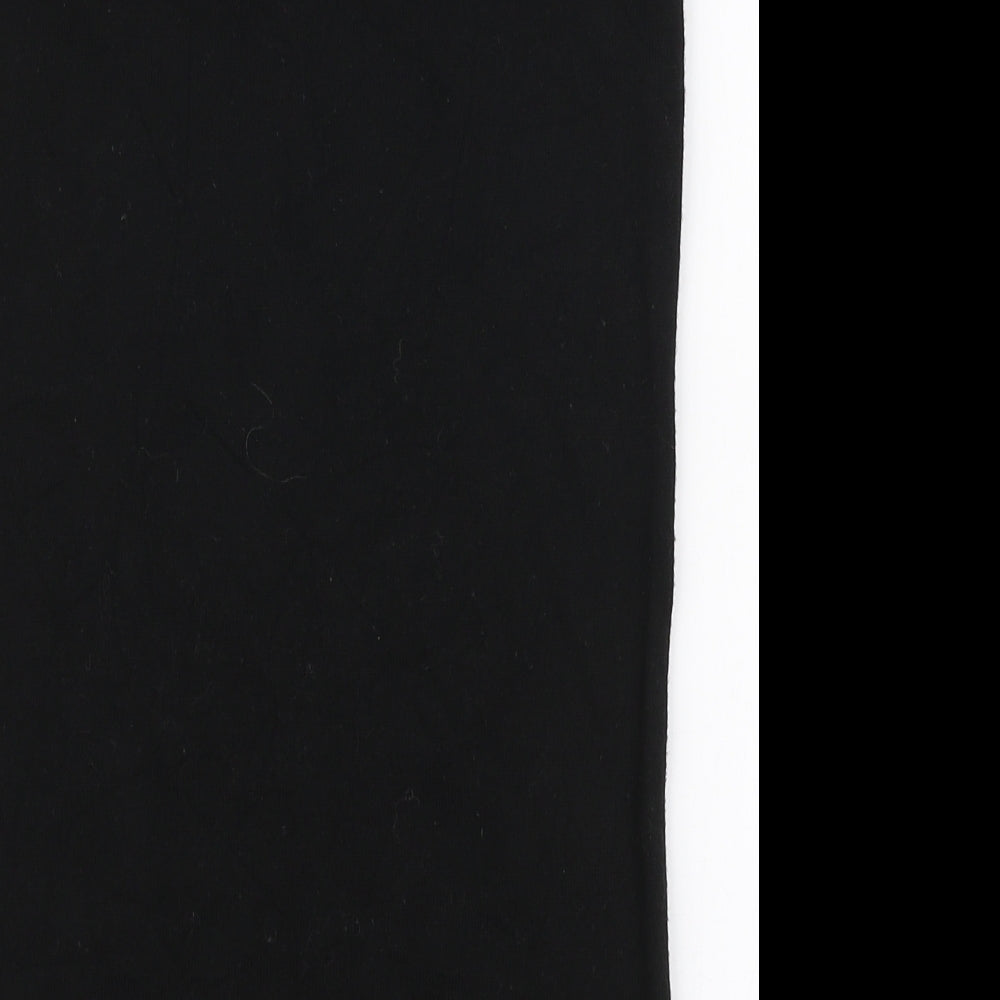 Miss Selfridge Womens Black  Acrylic Straight & Pencil Skirt Size 8