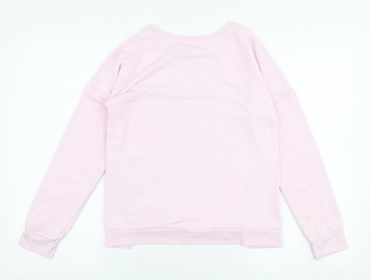 Primark Girls Pink  Polyester Pullover Sweatshirt Size 11-12 Years  Pullover