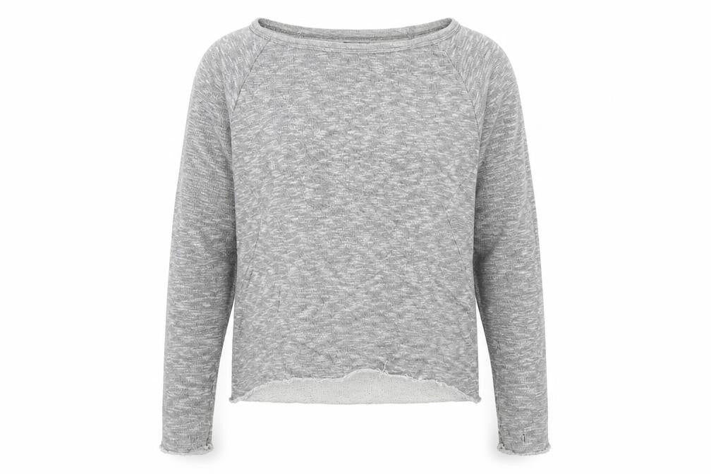 Topshop Womens Green Scoop Neck  Cotton Pullover Jumper Size 8