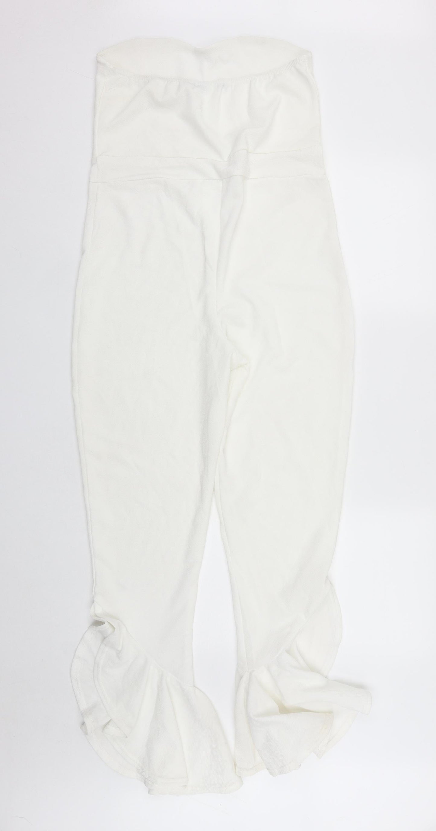 Preworn Womens White  Polyester Playsuit One-Piece Size 20