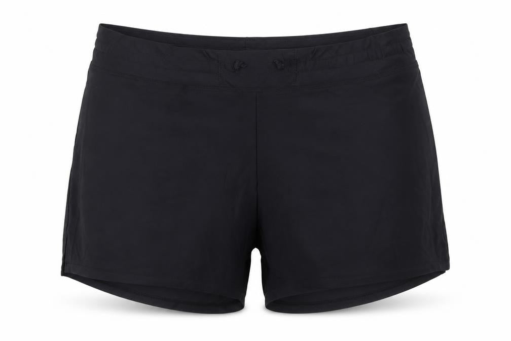 Crosshatch Womens Black  Polyamide Sweat Shorts Size 34 in  Regular Drawstring