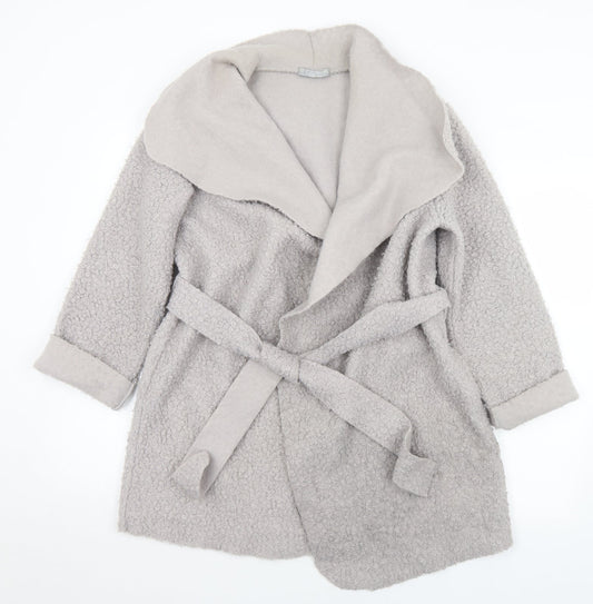 LV Clothing Womens Grey   Jacket Coatigan Size M  Tie