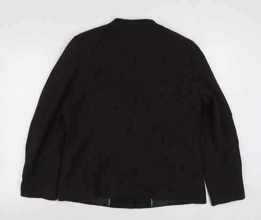 Klass Womens Brown   Jacket Blazer Size 16  Button