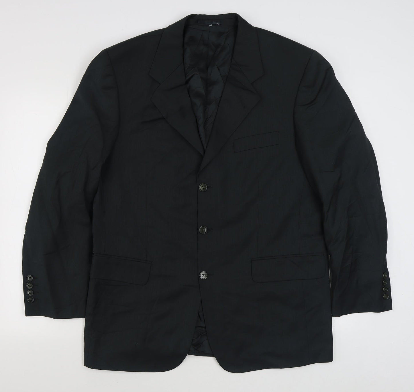 Madison Mens Grey  Viscose Jacket Suit Jacket Size 42