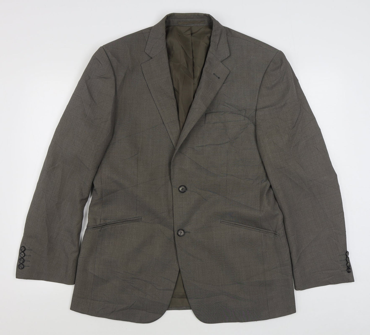 George Mens Blue  Polyester Jacket Suit Jacket Size 40