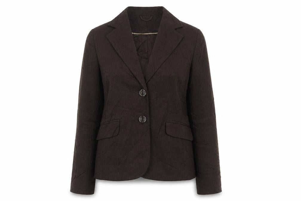 Yen Womens Brown   Jacket Blazer Size 10  Button
