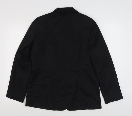 Slimma Womens Black   Jacket Blazer Size 16  Button