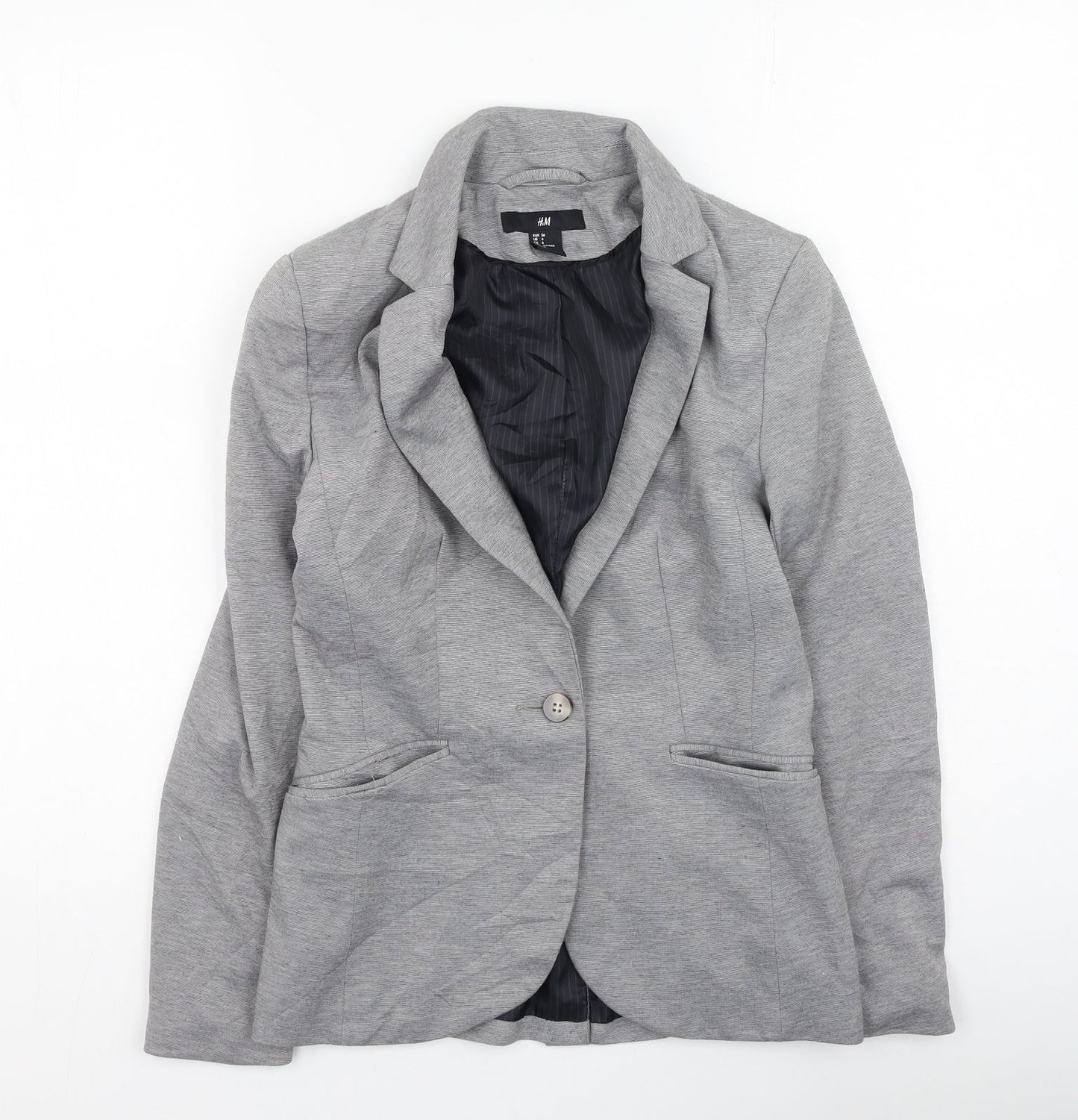 H&M Womens Grey   Jacket  Size 6