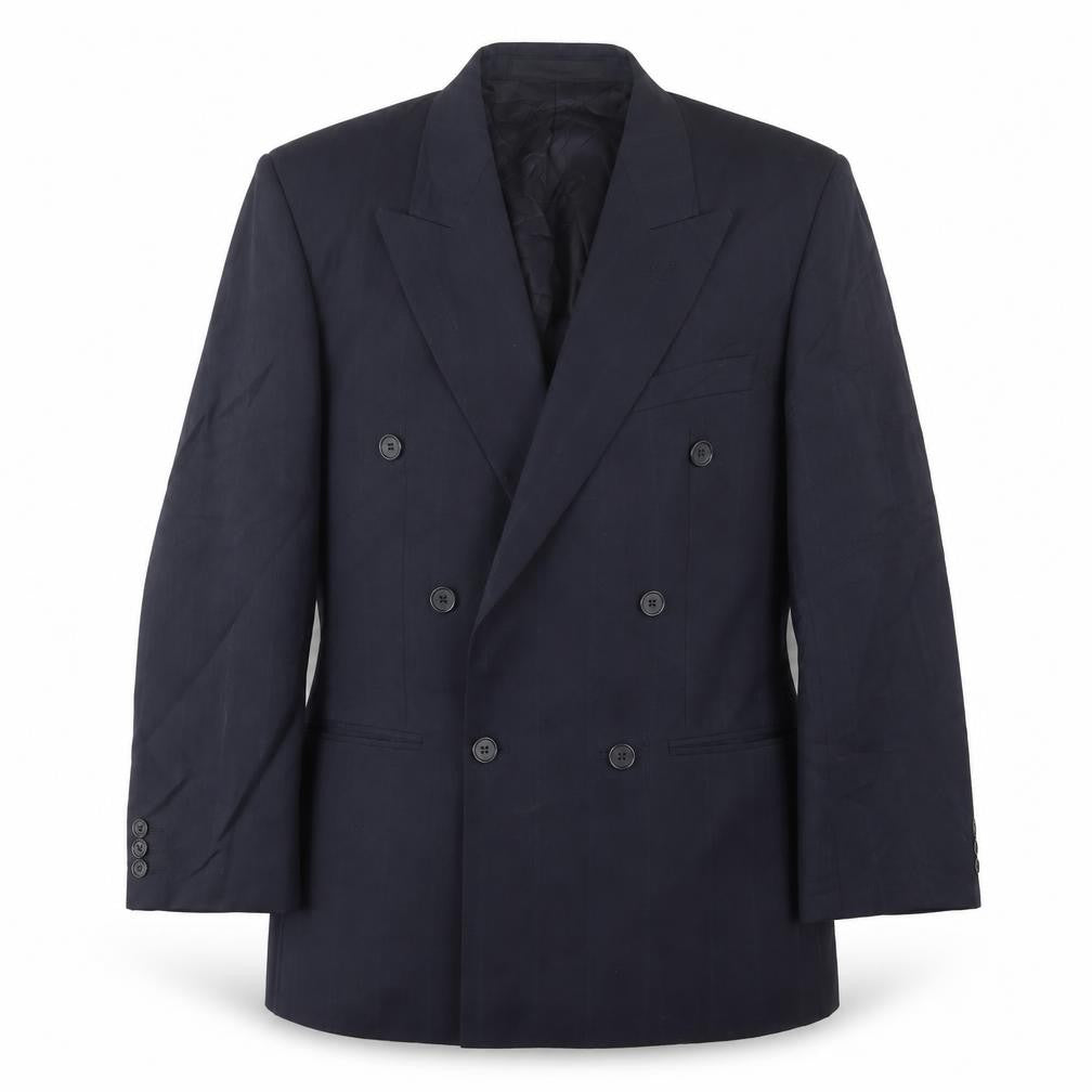 Marks and Spencer Mens Blue  Wool Jacket Suit Jacket Size 40