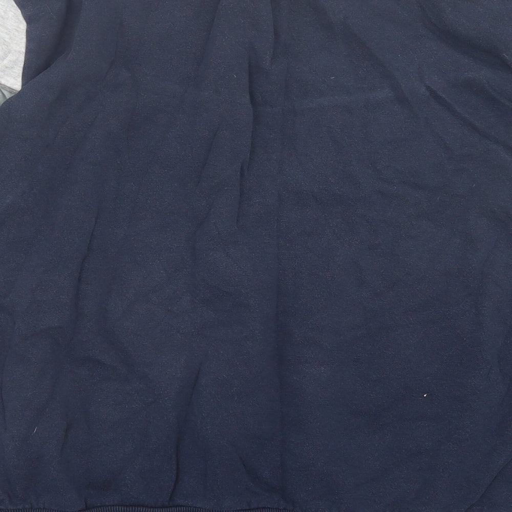 George Mens Blue  Cotton Pullover Sweatshirt Size M