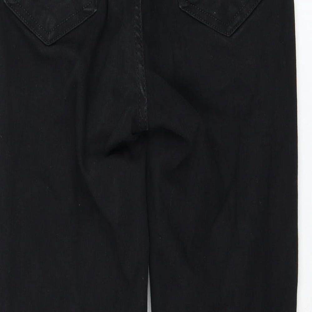 Topshop Womens Black  Cotton Skinny Jeans Size 26 in L30 in Regular Zip