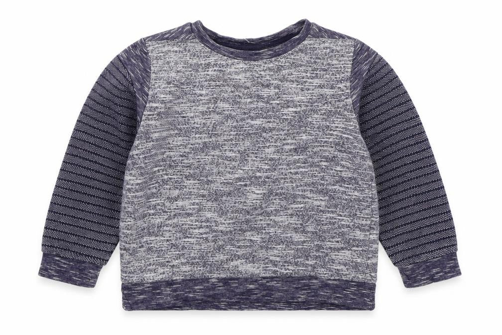 Nutmeg Boys Blue Striped Cotton Pullover Sweatshirt Size 2-3 Years  Pullover