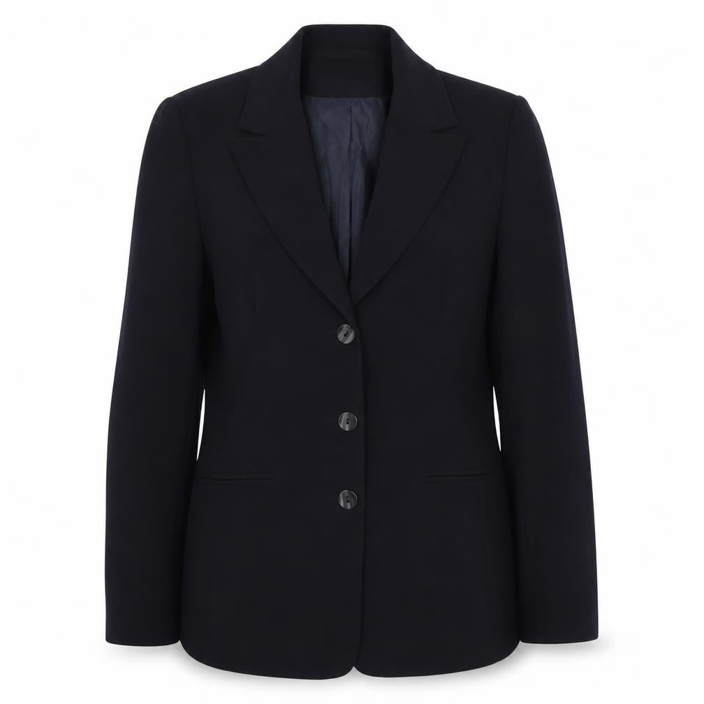 AMARANTO Womens Blue  Polyester Jacket Suit Jacket Size 10