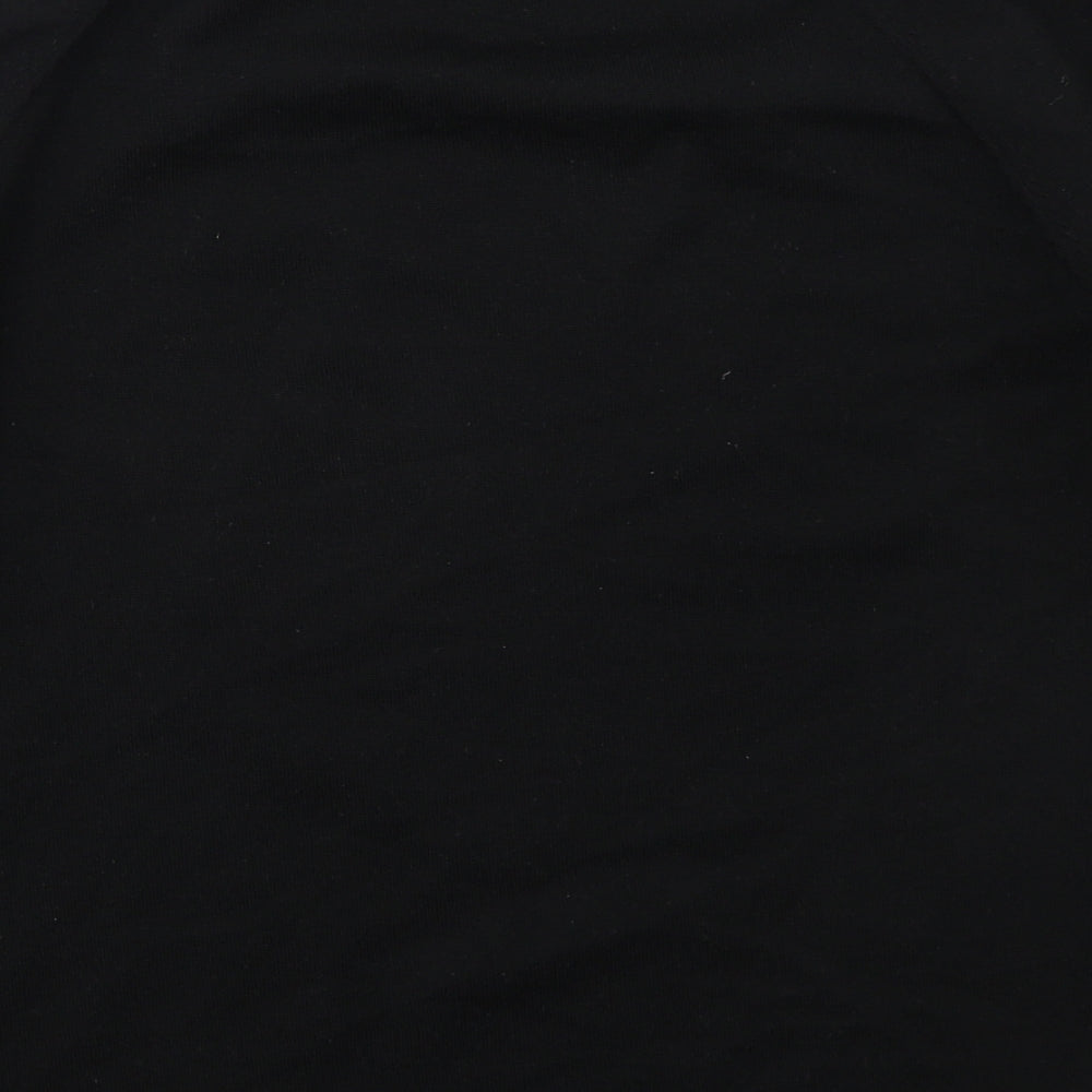 Matalan Womens Black Mock Neck  Polyester Pullover Jumper Size 10
