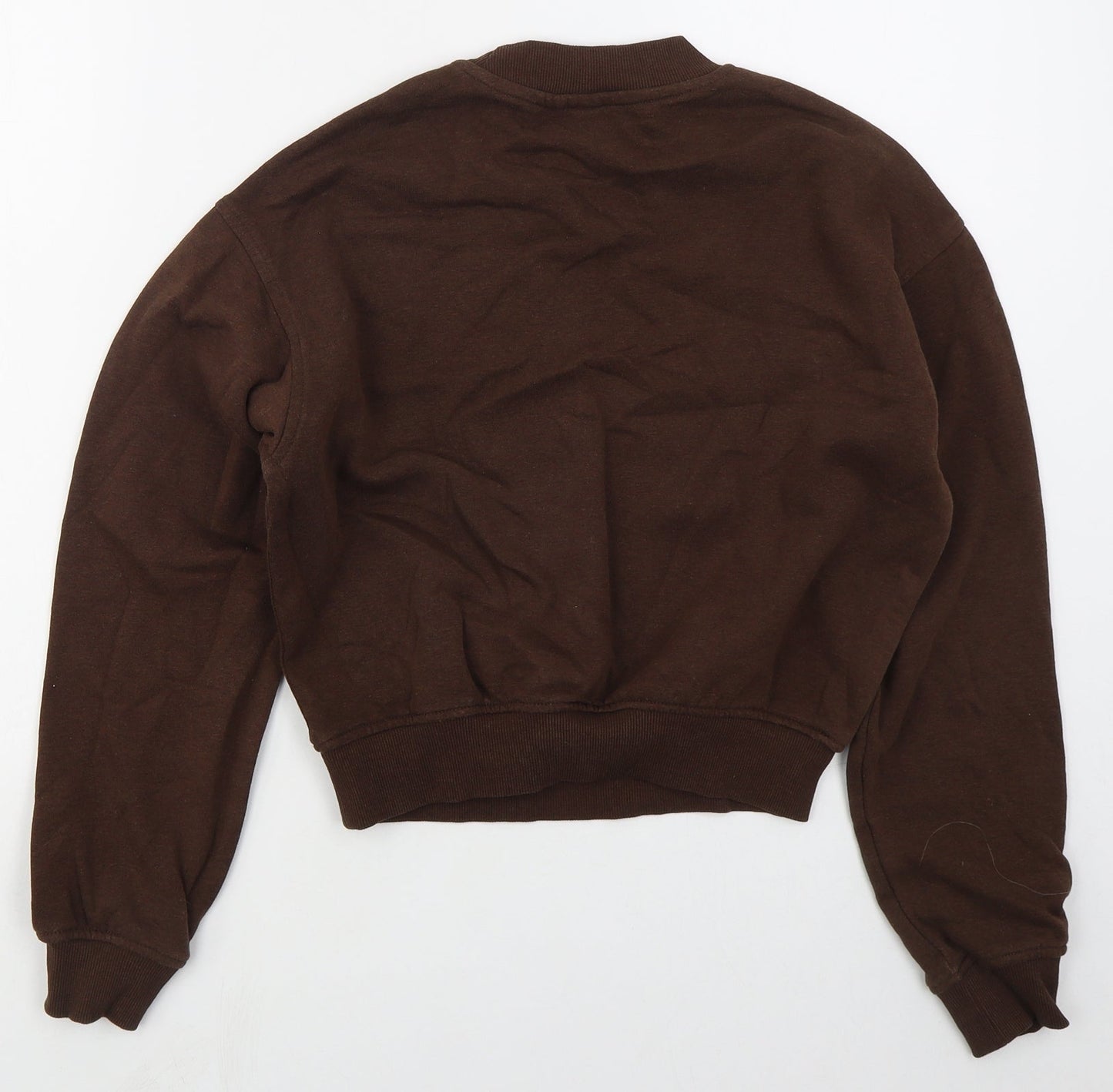H&M Womens Brown  Cotton Pullover Sweatshirt Size XS  Pullover - Portland Oregon