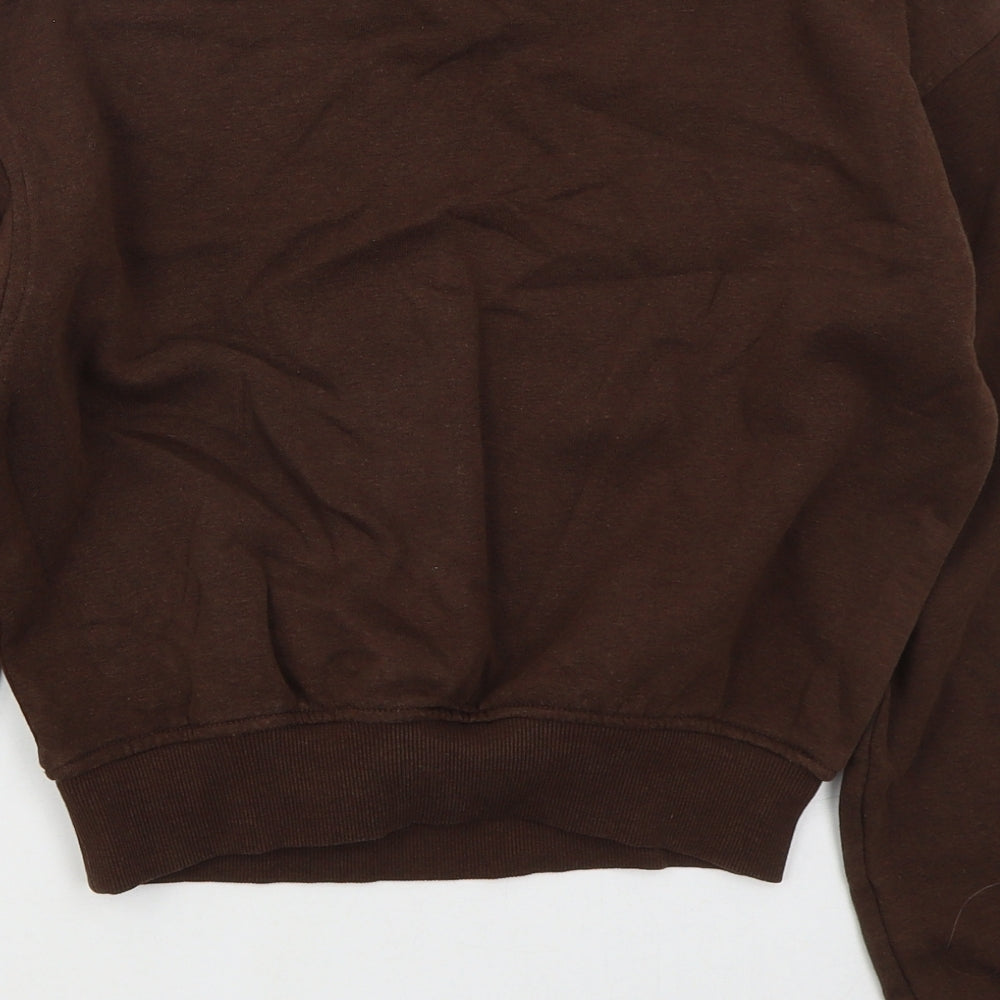 H&M Womens Brown  Cotton Pullover Sweatshirt Size XS  Pullover - Portland Oregon