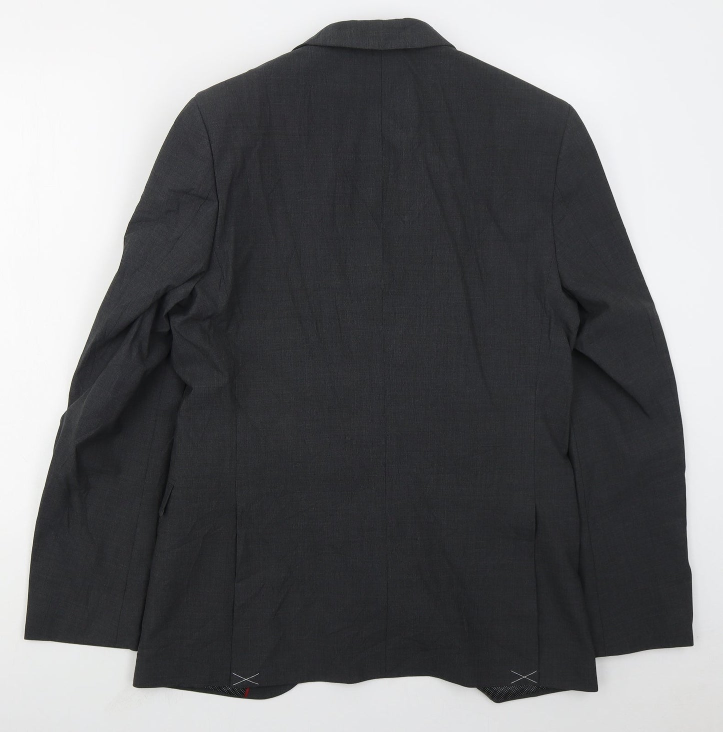 Marks and Spencer Mens Grey  Polyester Jacket Suit Jacket Size 40