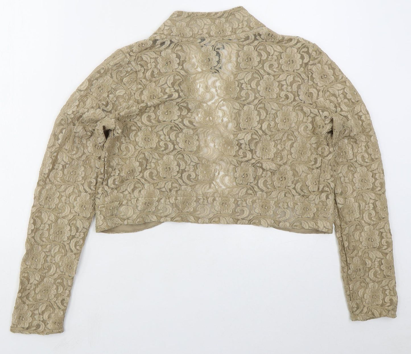 Nina Leonard Womens Beige   Jacket  Size M