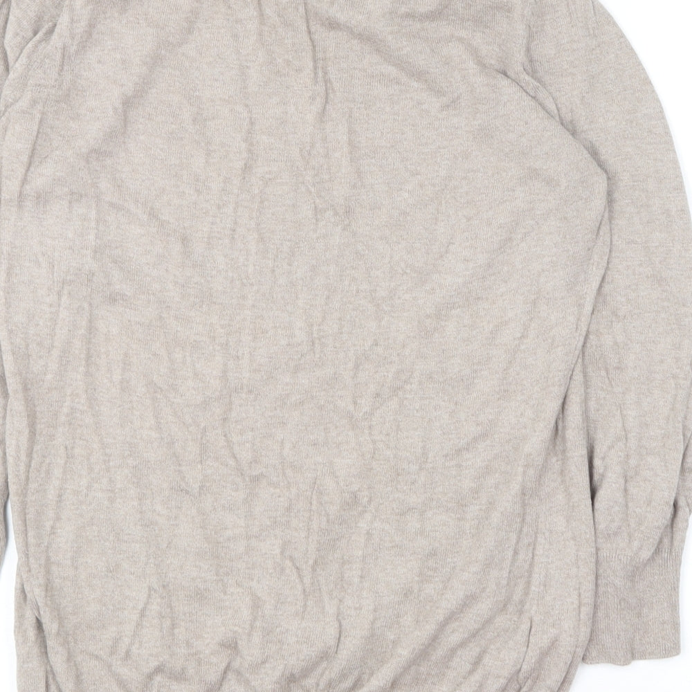 NEXT Womens Brown Round Neck  Cotton Pullover Jumper Size 8