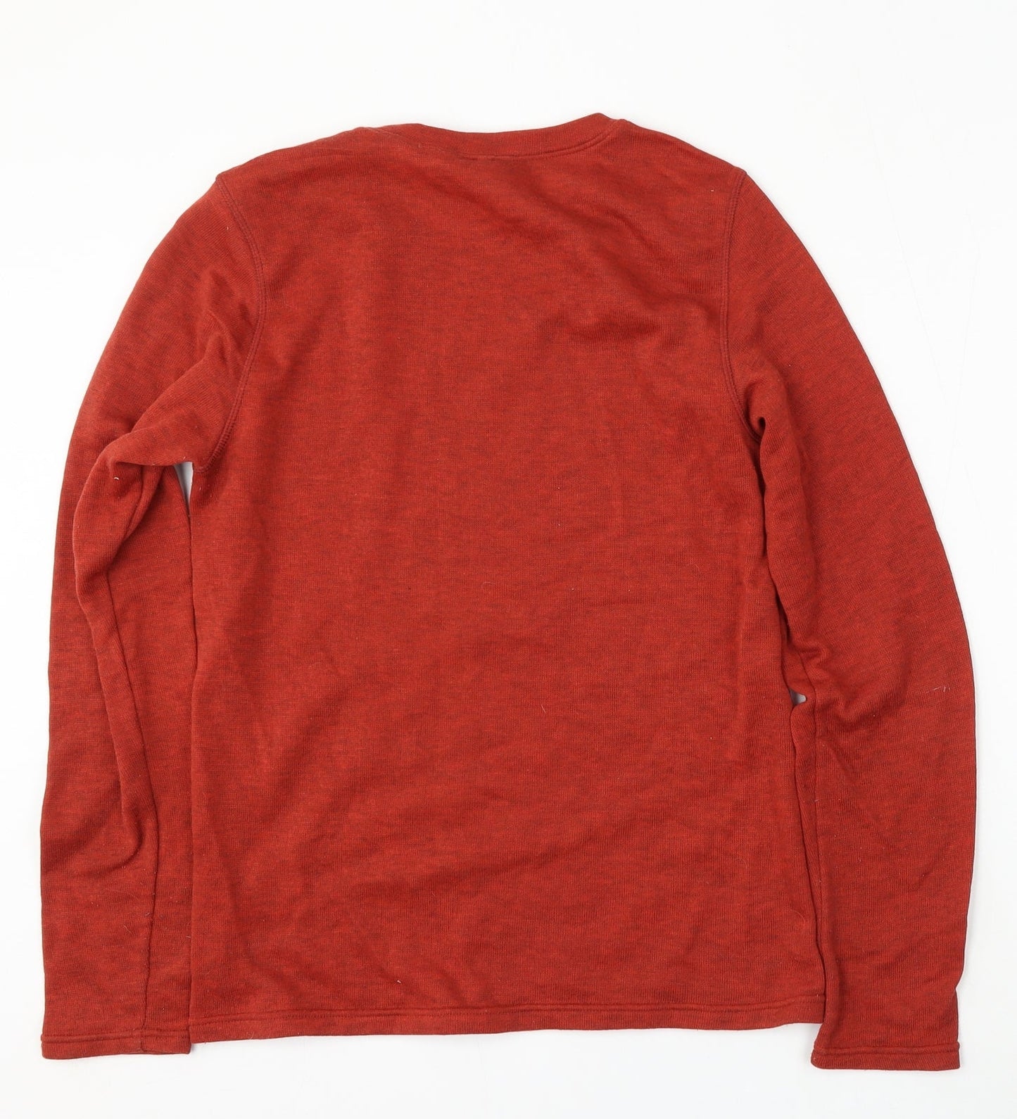 DECATHLON Mens Red Round Neck  Polyester Pullover Jumper Size M
