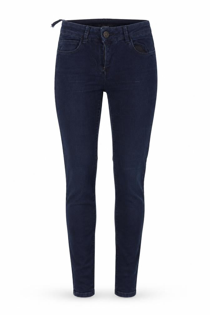 Marks and Spencer Womens Blue  Cotton Skinny Jeans Size 8 L29 in Regular Button