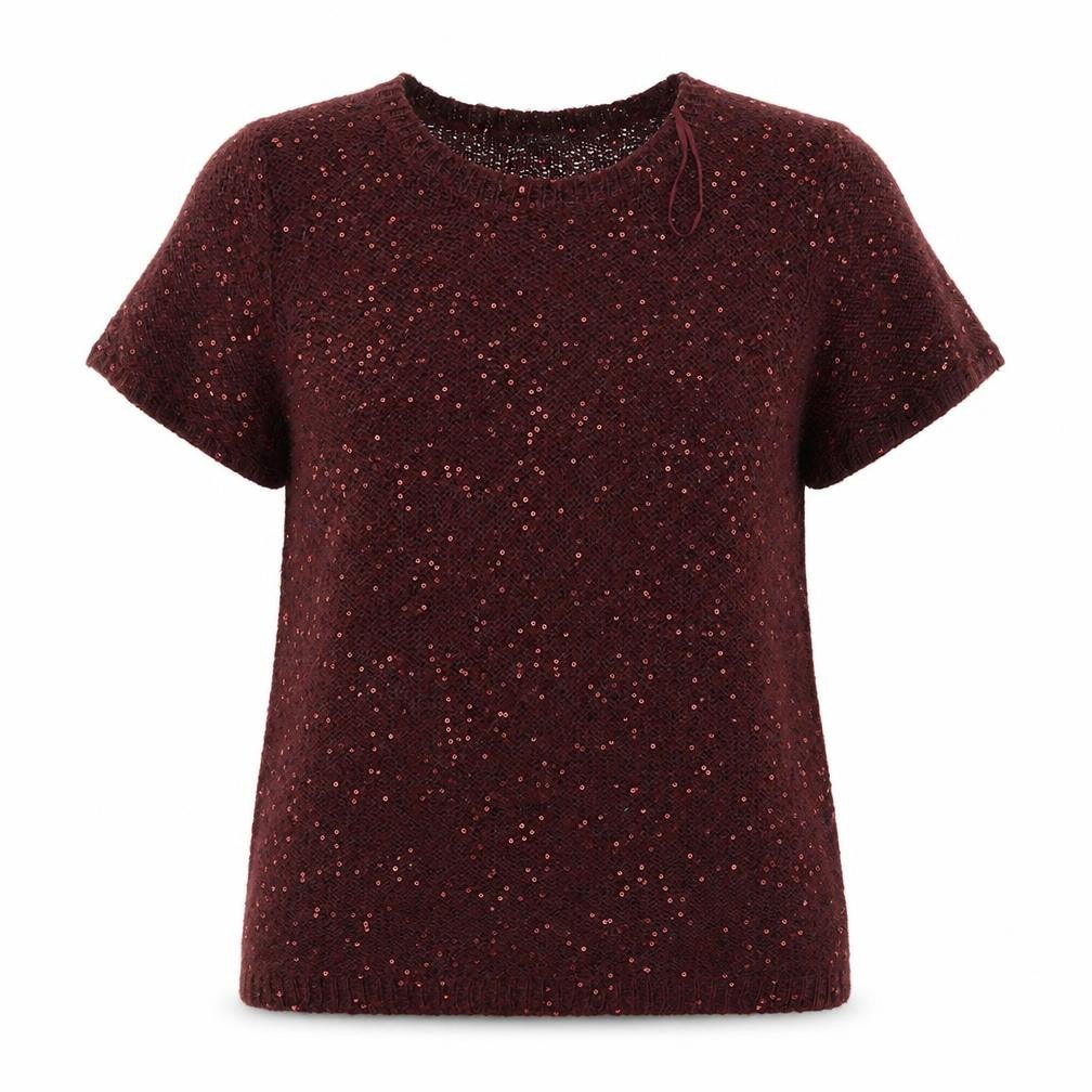 Marks and Spencer Womens Red Round Neck  Polyester Pullover Jumper Size 14