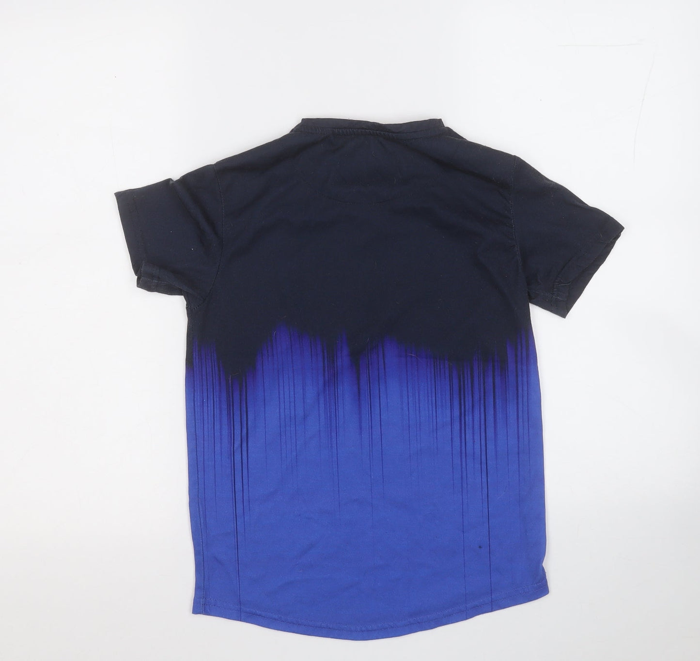 DFND Boys Blue  Polyester Kimono T-Shirt Size M Round Neck