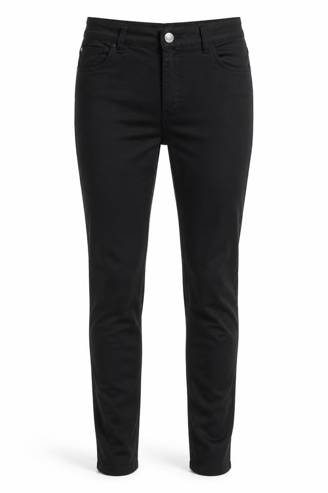 Mexx Womens Black  Cotton Jegging Trousers Size 28 L31 in Regular  - Pleather