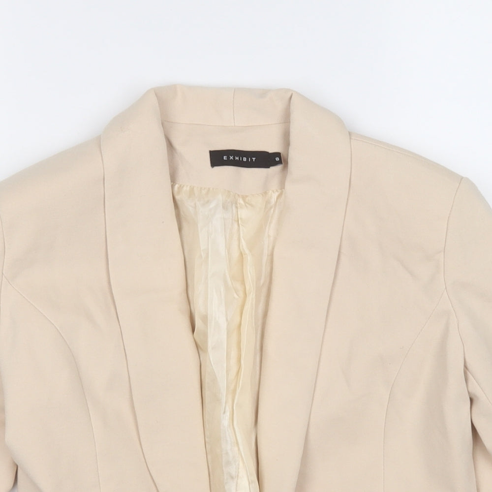 Exhibit Womens Blue   Jacket Blazer Size 8