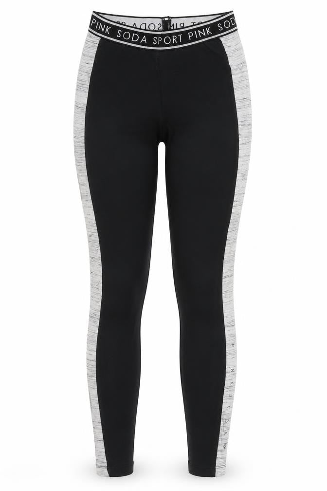 Pink Soda Womens Black  Polyester Capri Leggings Size 4 L25 in