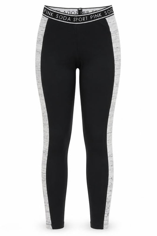 Pink Soda Womens Black  Polyester Capri Leggings Size 4 L25 in