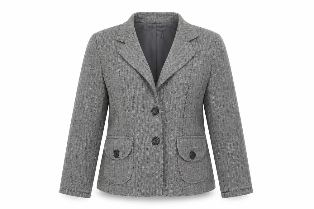 Seara Womens Grey   Jacket Blazer Size 8  Button