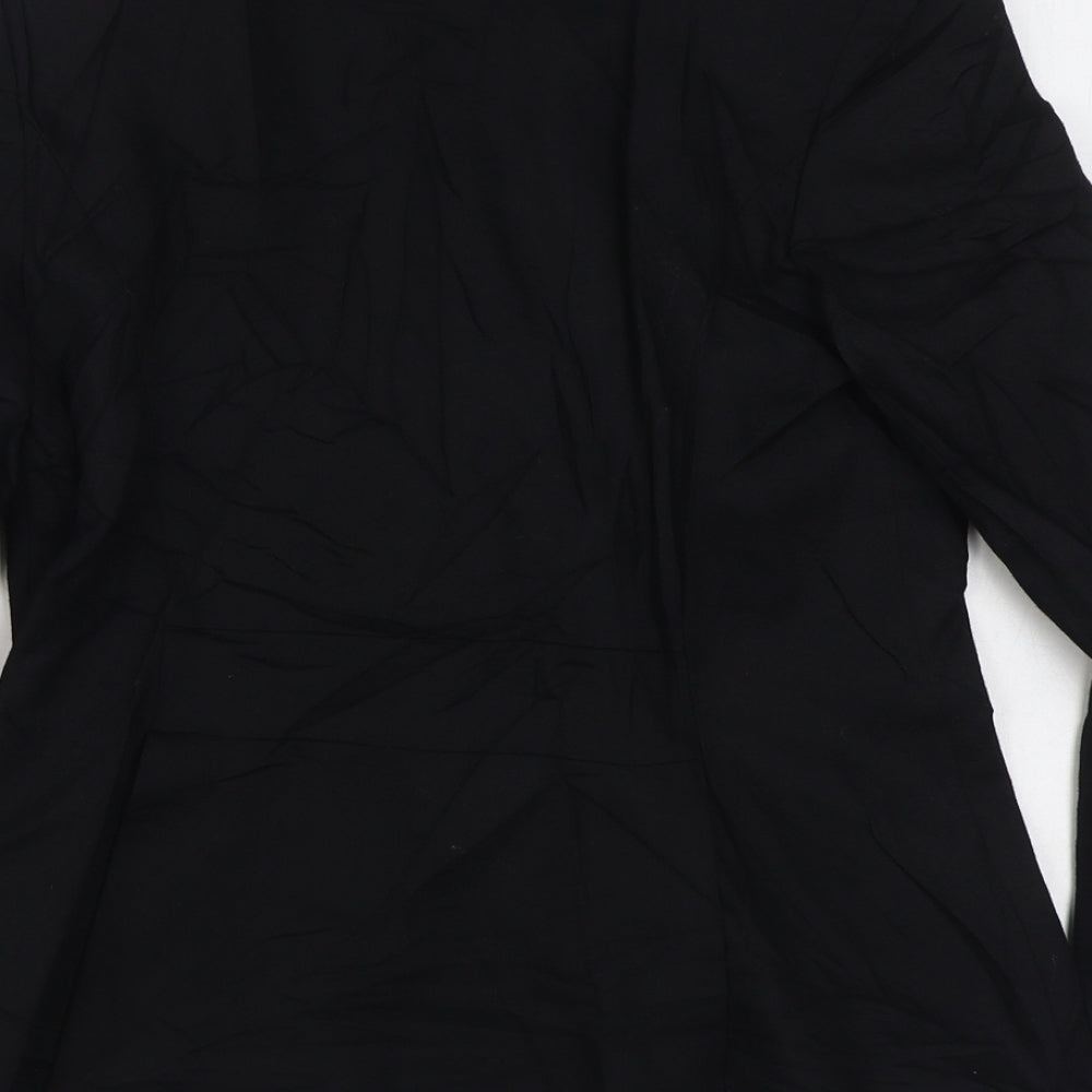 Great Plains Womens Black   Jacket Blazer Size M  Button