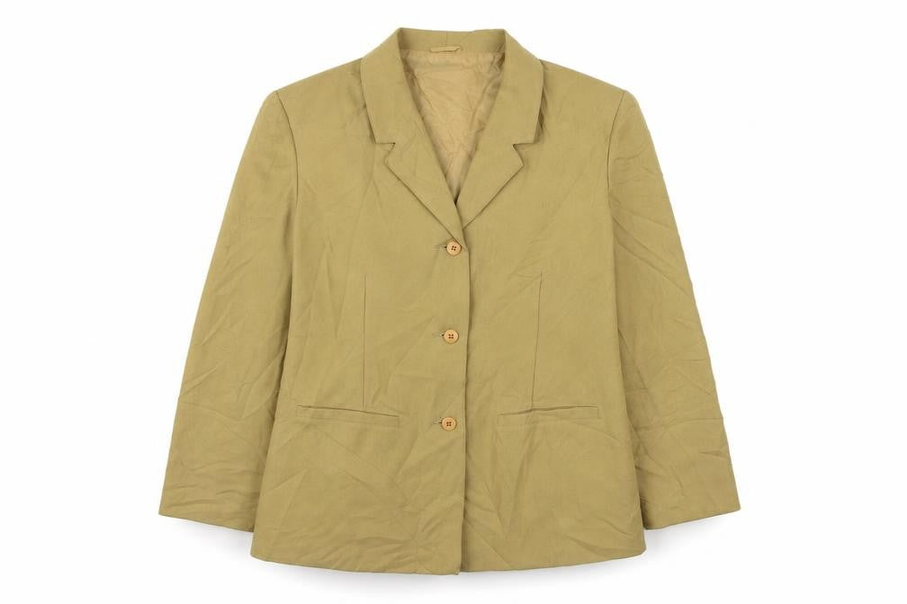 Damat Womens Yellow   Kimono Blazer Size 16  Button