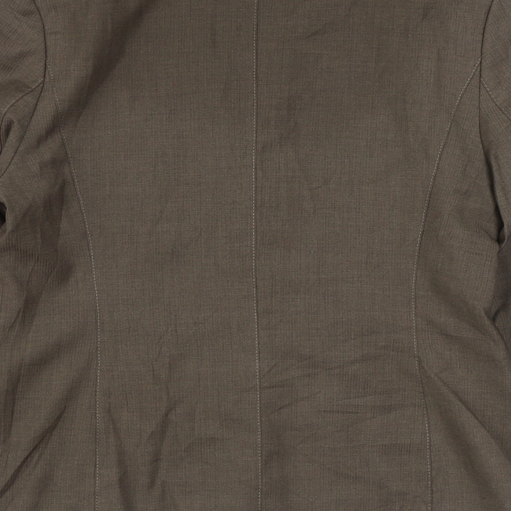 Gelco Womens Brown   Jacket Blazer Size 10  Button