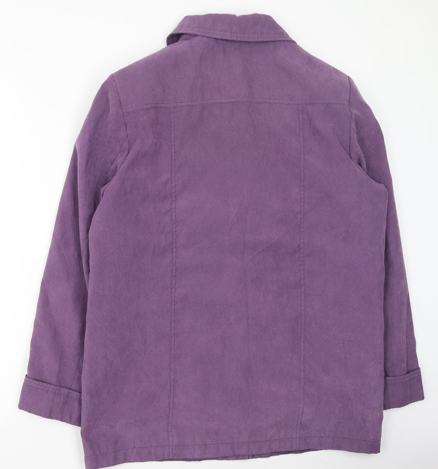 EWM  Womens Purple   Jacket Coatigan Size 14