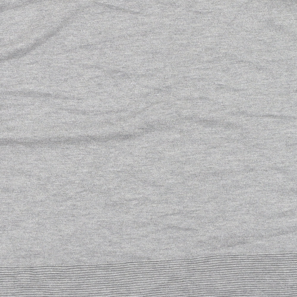 NEXT Womens Grey Round Neck  Cotton Pullover Jumper Size 16