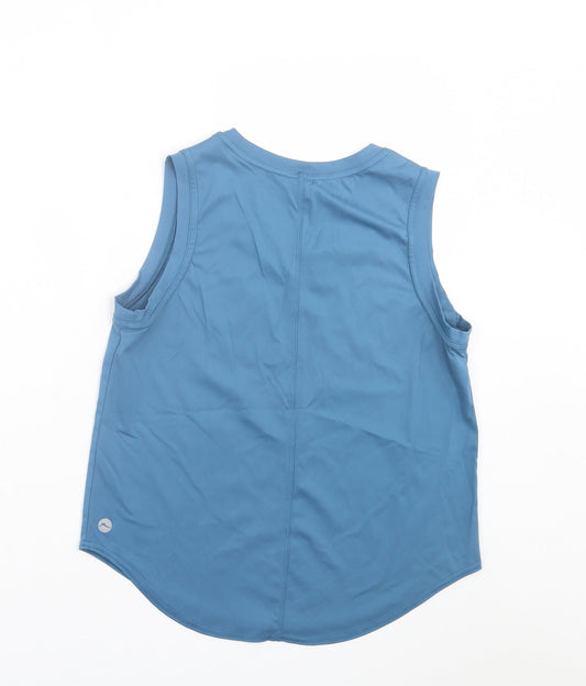 Gottex Womens Blue  Nylon Basic Tank Size XS Crew Neck Pullover