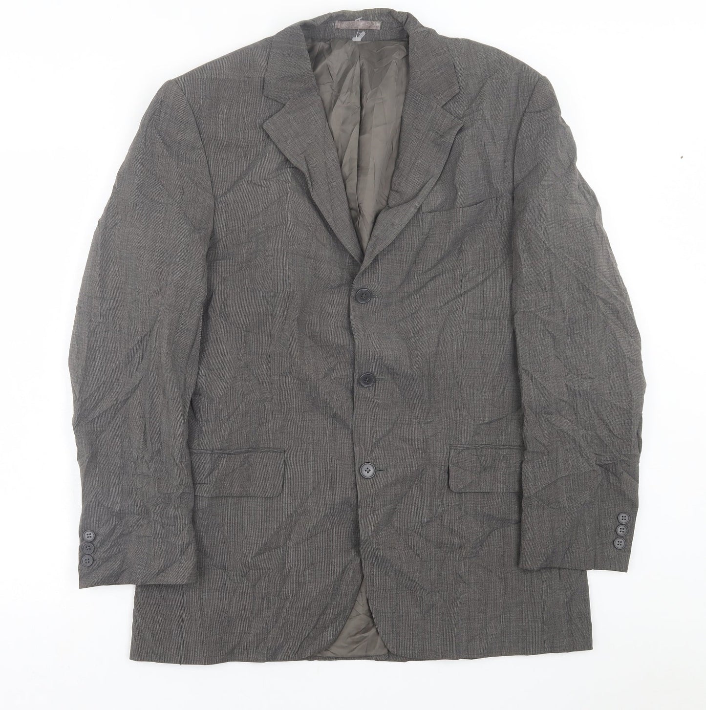Marks and Spencer Mens Grey  Wool Jacket Suit Jacket Size 40