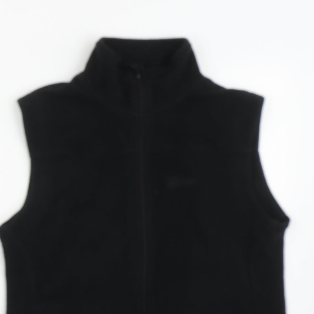 Hi Gear Womens Black  Polyester Vest Sweatshirt Size 8  Zip