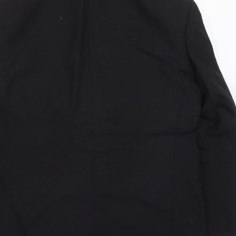 Marks and Spencer Mens Black  Polyester Jacket Suit Jacket Size 38