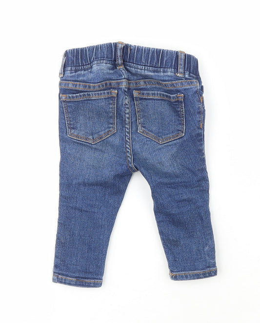 Gap Boys Blue  Polyester Cargo Jeans Size 6-9 Months