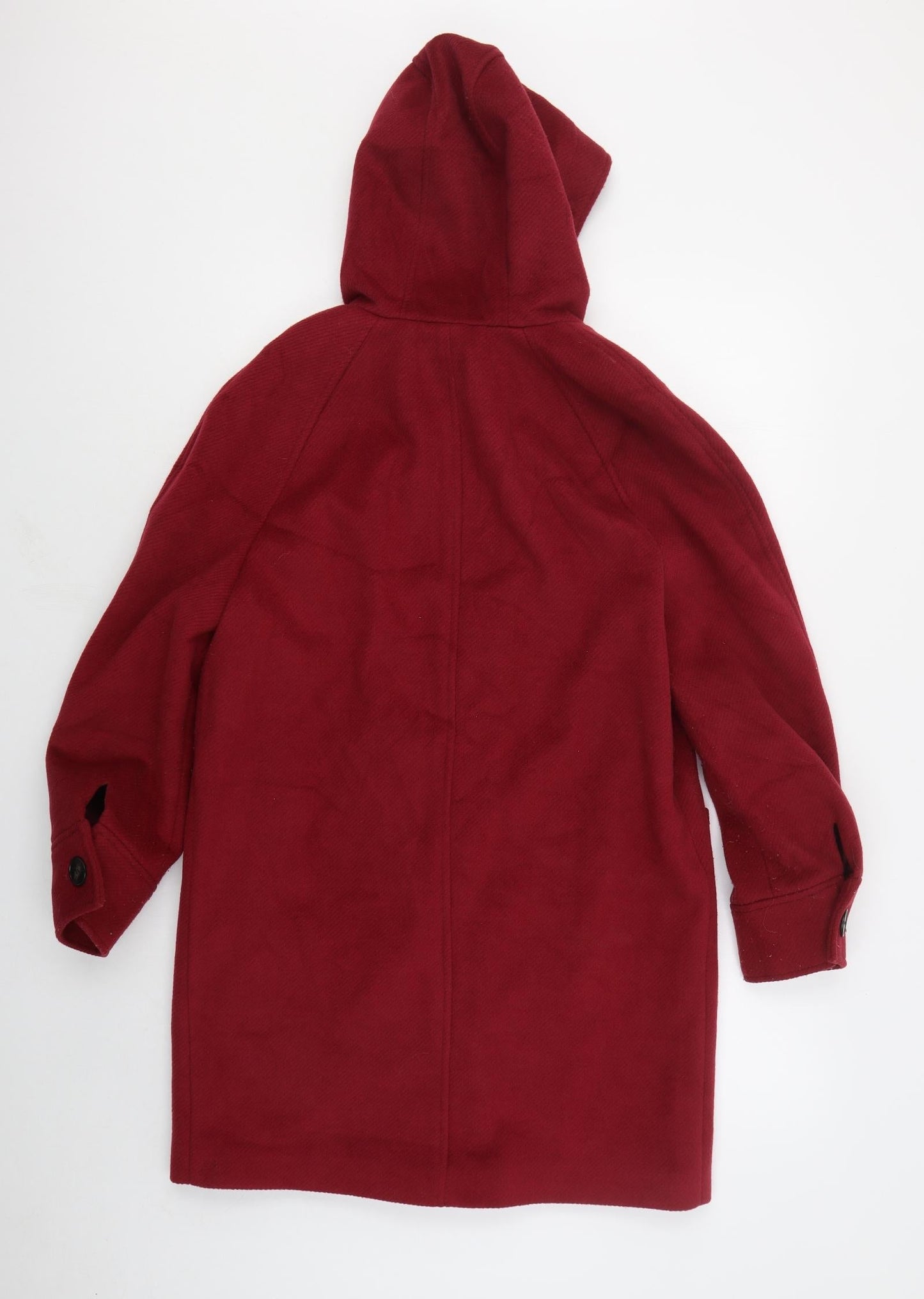 Marks and Spencer Womens Red   Pea Coat Coat Size 10  Button