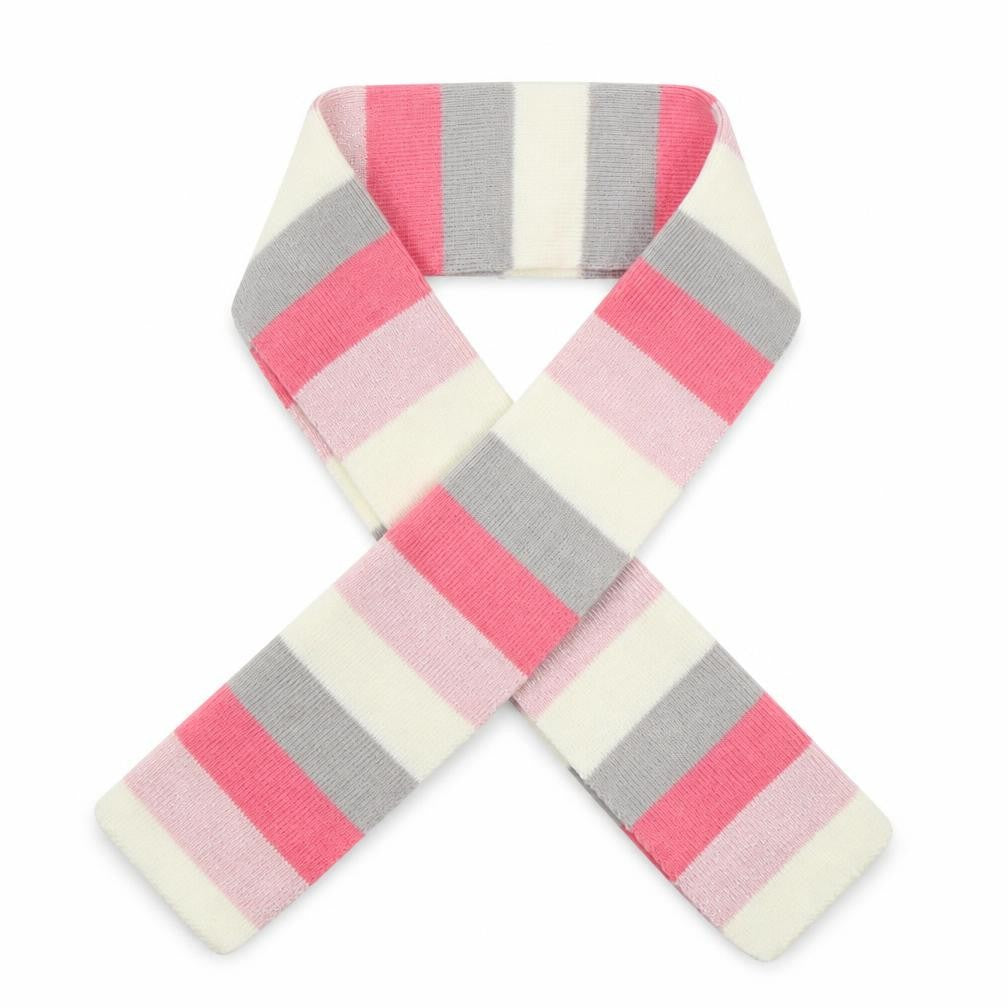 Peacocks Girls Pink Striped Acrylic Rectangle Scarf Scarves & Wraps One Size