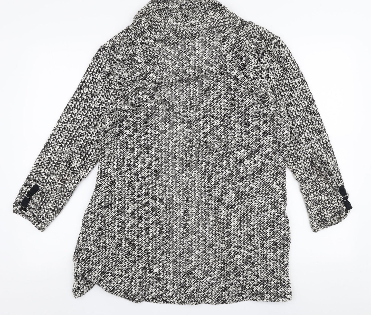 Marks and Spencer Womens Beige Collared  Polyester Cardigan Jumper Size 16