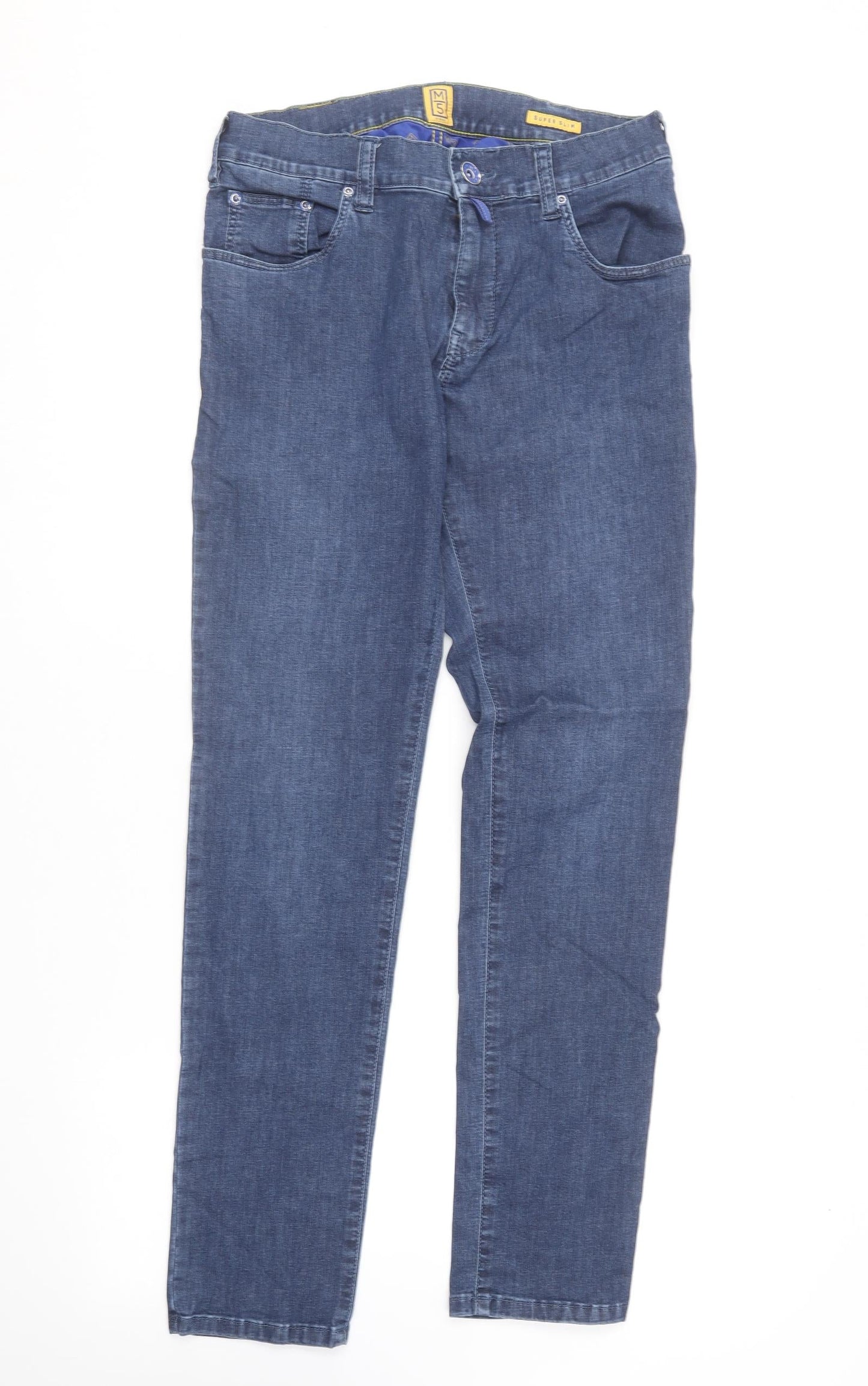 Meyer Womens Blue  Polyester Skinny Jeans Size 33 in L32 in Slim