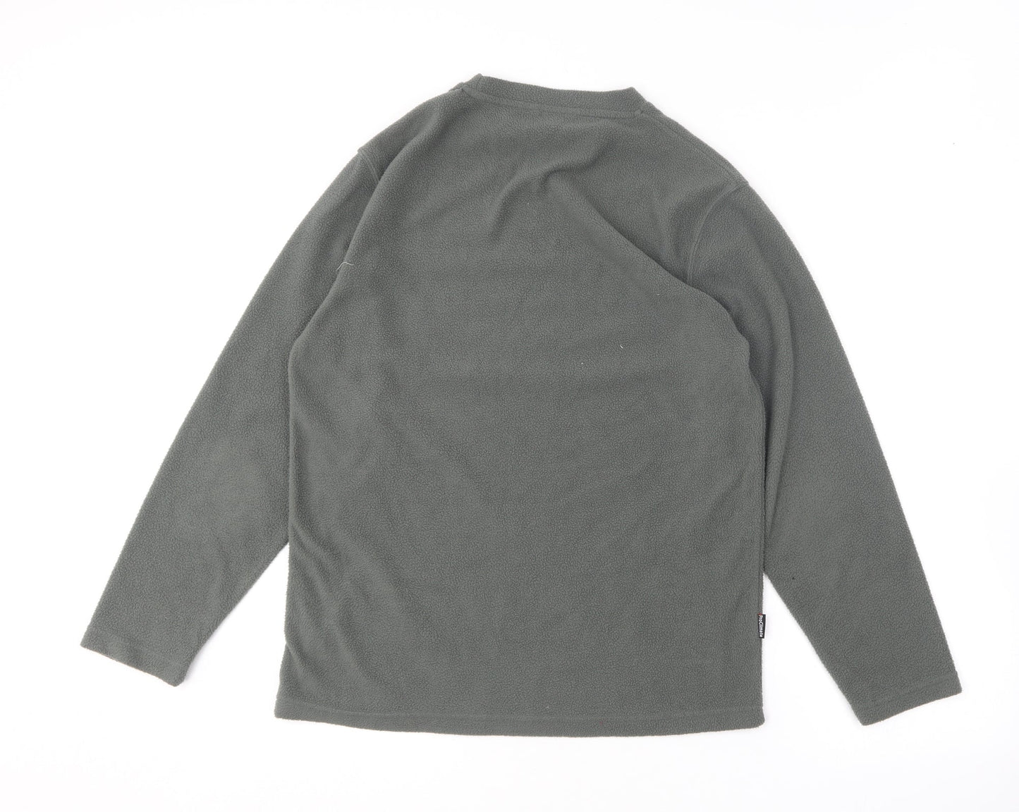 Pro Climate Mens Green Round Neck  Polyester Pullover Jumper Size XS