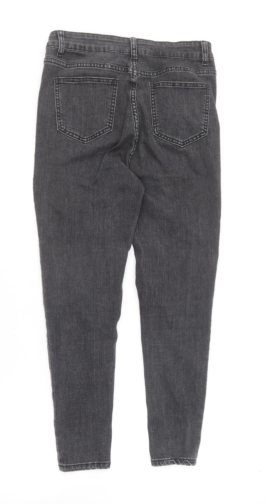 SheIn Womens Grey  Cotton Skinny Jeans Size M L25 in Regular