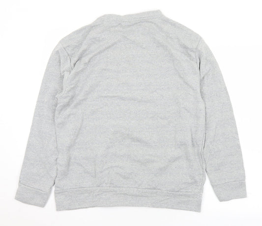 WA Womens Grey  Cotton Pullover Sweatshirt Size L